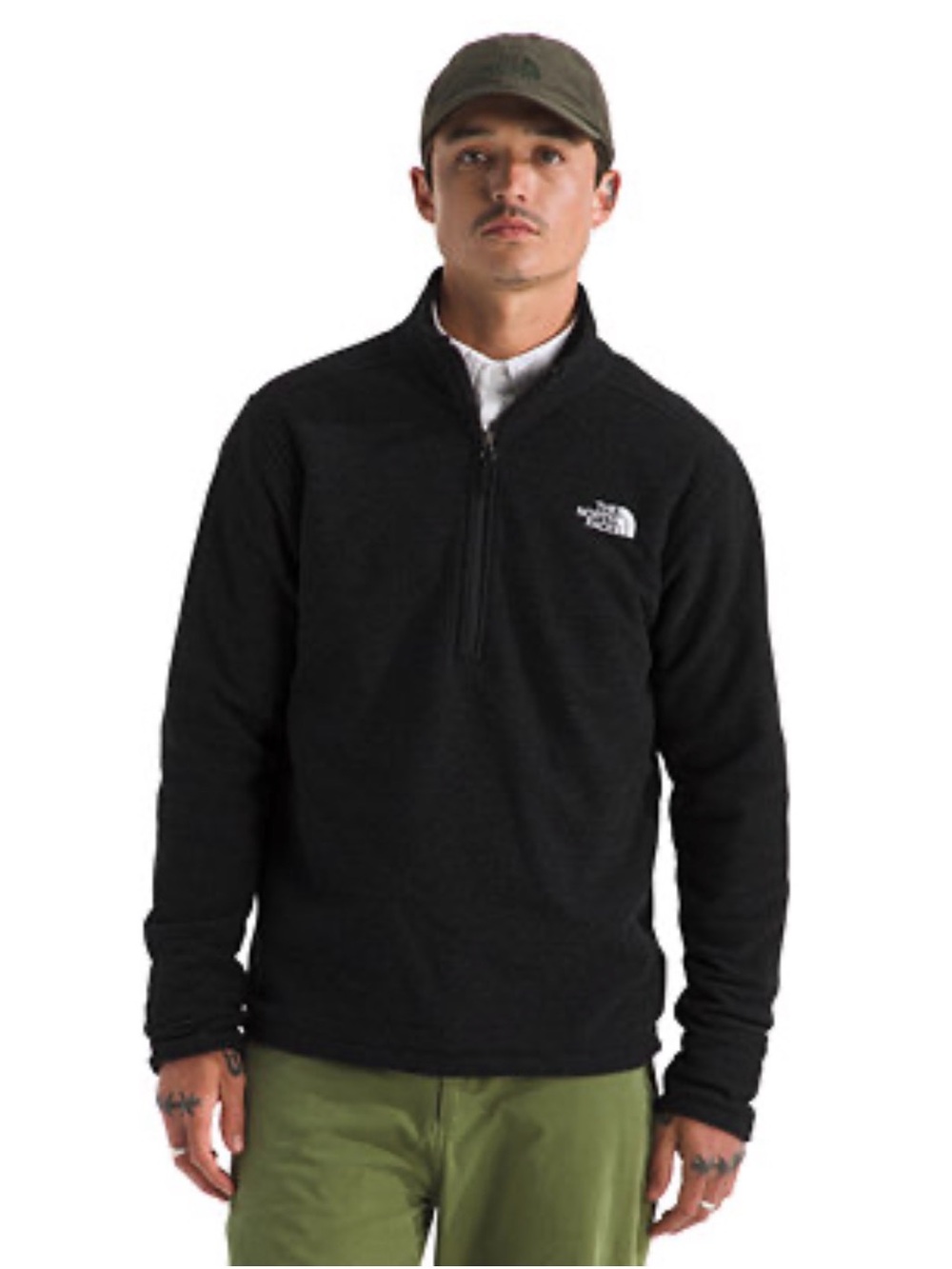 The North Face Men’s XL Black 1/4 Zip Fleece Pullover Jacket Hiking Outdoor Fall